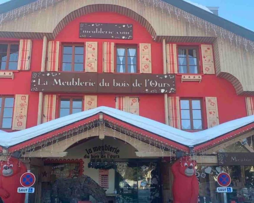 Grand Appartement Aux Rousses Au Dessus De La Meublerie Du Bois De L'Ours Ле Рус Екстериор снимка